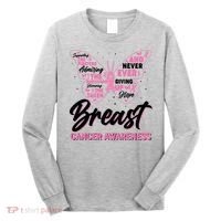 Breast Cancer Awareness Butterfly Long Sleeve Shirt thumb 0