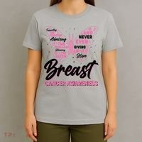 Breast Cancer Awareness Butterfly T-Shirt thumb 4
