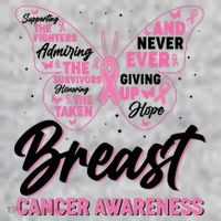 Breast Cancer Awareness Butterfly T-Shirt thumb 7