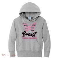 Breast Cancer Awareness Butterfly Kids Hoodie thumb 0