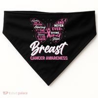 Breast Cancer Awareness Butterfly USA-Made Doggie Bandana thumb 0