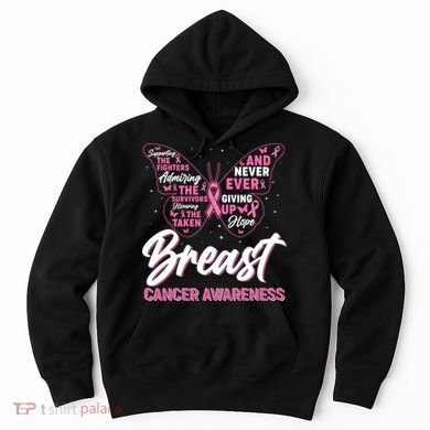 Breast Cancer Awareness Butterfly Hoodie