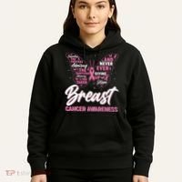 Breast Cancer Awareness Butterfly Hoodie thumb 5