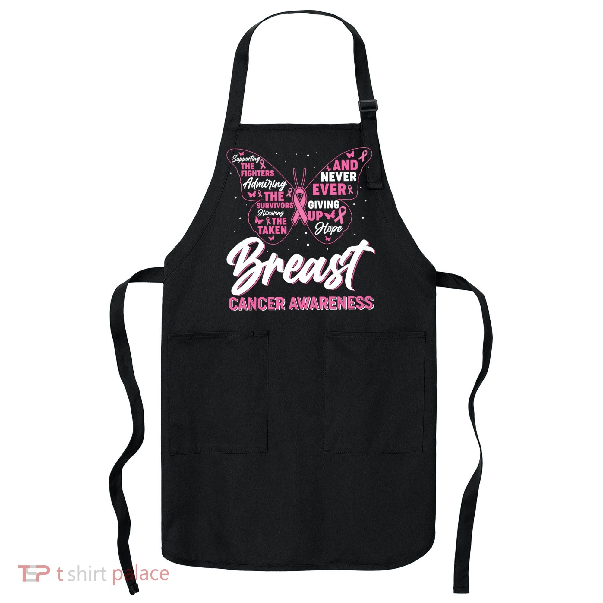 Breast Cancer Awareness Butterfly Apron