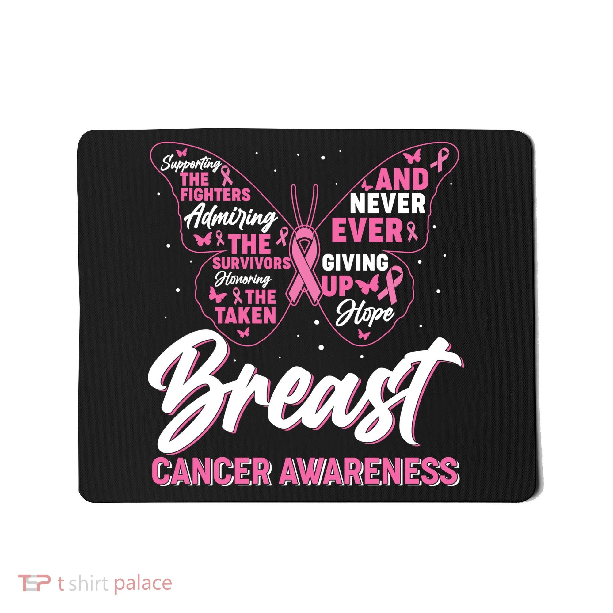 Breast Cancer Awareness Butterfly Mousepad