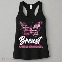 Breast Cancer Awareness Butterfly Women's Tank Top thumb 3