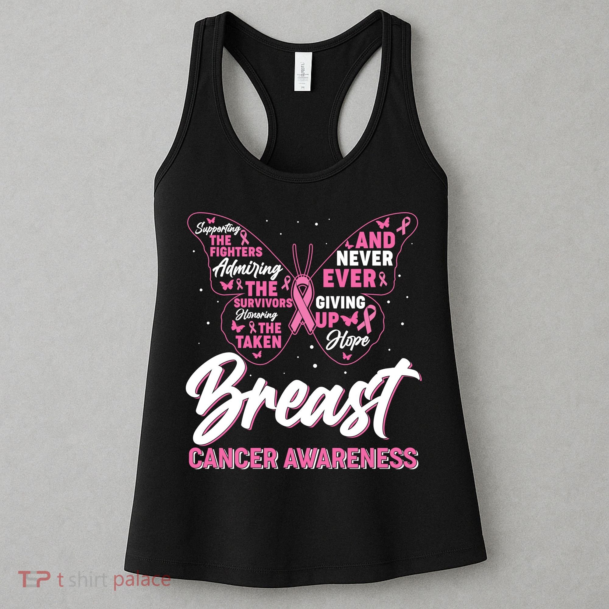 Breast Cancer Awareness Butterfly Women's Tank Top