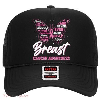 Breast Cancer Awareness Butterfly Hat