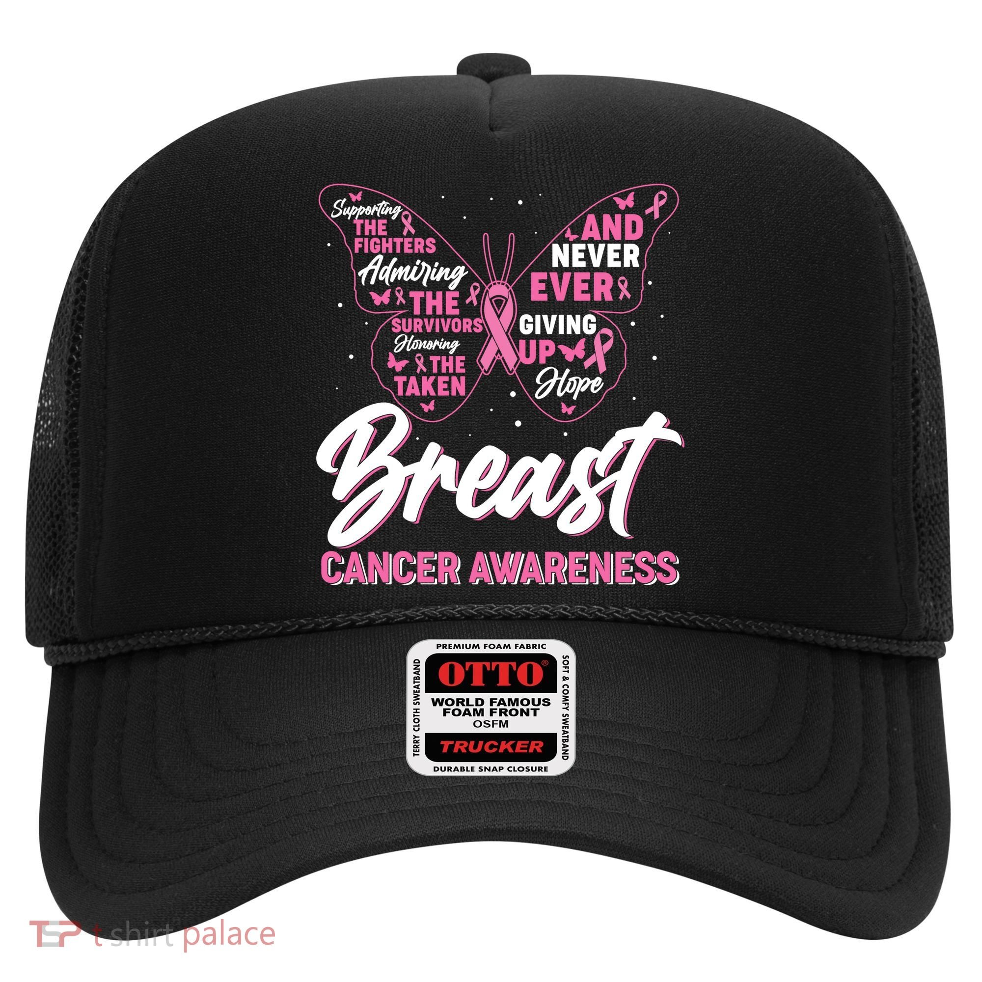 Breast Cancer Awareness Butterfly Hat