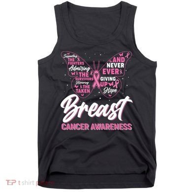 Breast Cancer Awareness Butterfly Tank Top