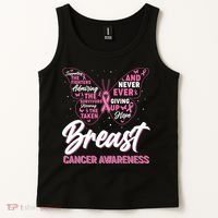 Breast Cancer Awareness Butterfly Tank Top thumb 2