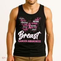 Breast Cancer Awareness Butterfly Tank Top thumb 3
