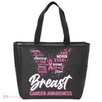 Breast Cancer Awareness Butterfly Tote Bag thumb 0