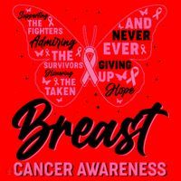 Breast Cancer Awareness Butterfly Santa Hat thumb 1