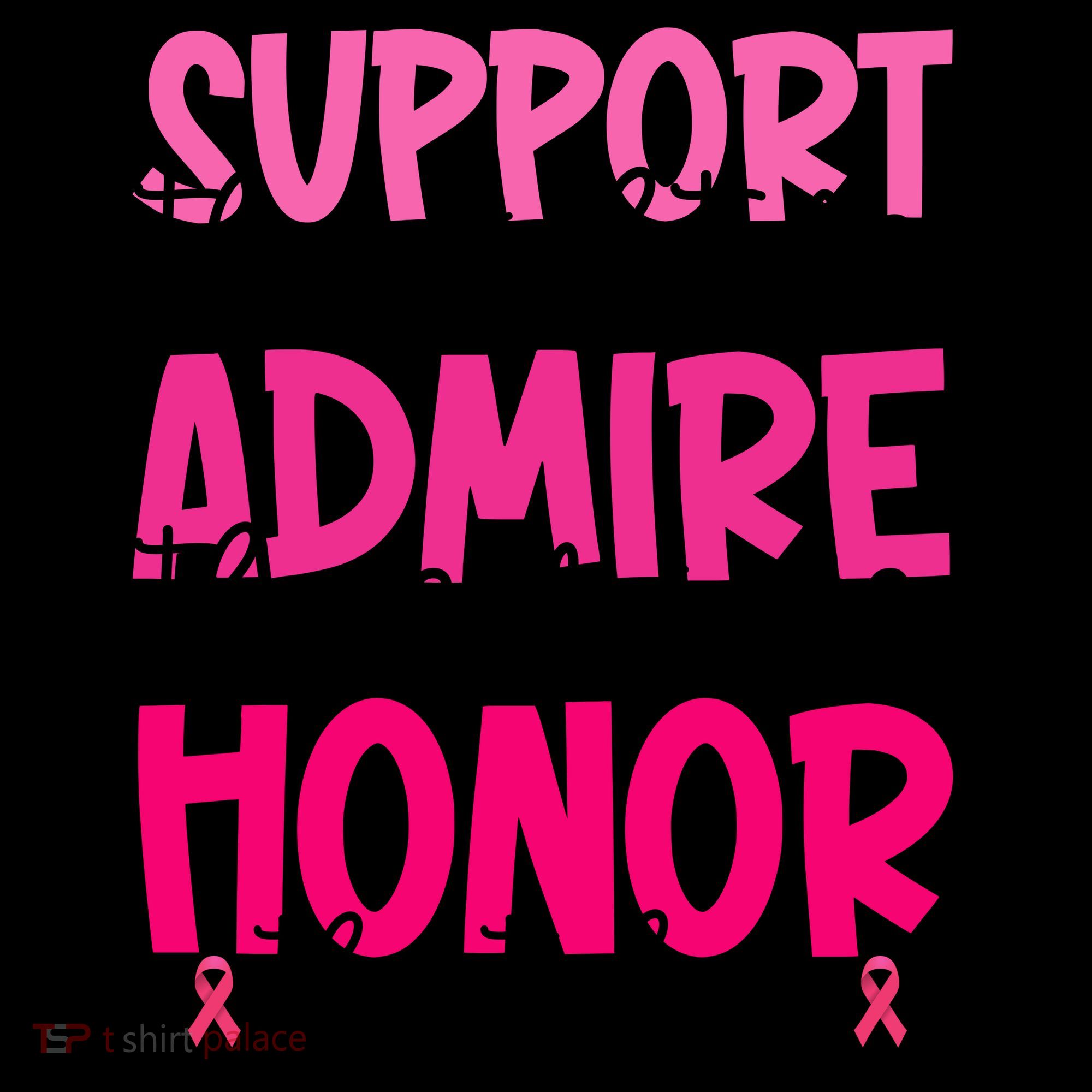 Breast Cancer Awareness Support Admire Honor Ribbon Coffee Mug