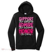 Breast Cancer Awareness Support Admire Honor Ribbon Women's Hoodie thumb 0