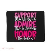 Breast Cancer Awareness Support Admire Honor Ribbon Mousepad thumb 0