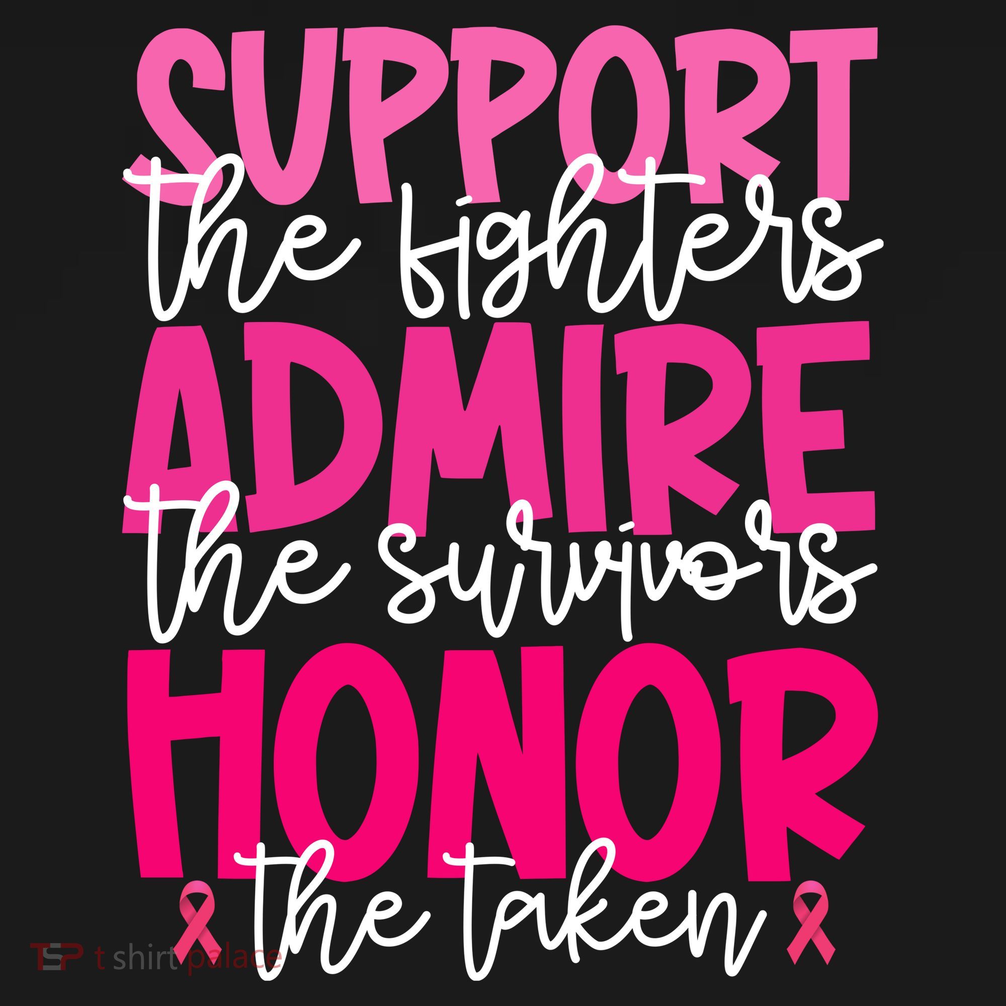 Breast Cancer Awareness Support Admire Honor Ribbon Baby Bodysuit