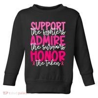 Breast Cancer Awareness Support Admire Honor Ribbon Toddler Sweatshirt thumb 0