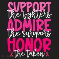 Breast Cancer Awareness Support Admire Honor Ribbon Hat thumb 2