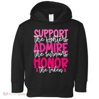 Breast Cancer Awareness Support Admire Honor Ribbon Toddler Hoodie thumb 0