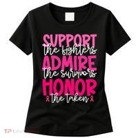 Breast Cancer Awareness Support Admire Honor Ribbon Women's T-Shirt thumb 0