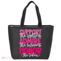Breast Cancer Awareness Support Admire Honor Ribbon Tote Bag thumb 0