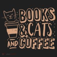 Books Cats And Coffee Lover Women's Sweatshirt thumb 2