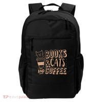Books Cats And Coffee Lover Backpack thumb 0