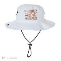 Books Cats And Coffee Lover Bucket Hat thumb 0