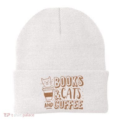 Books Cats And Coffee Lover Beanie