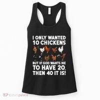 Best Chicken Art For Women Poultry Themed Chicken Farmer Women's Tank Top thumb 0