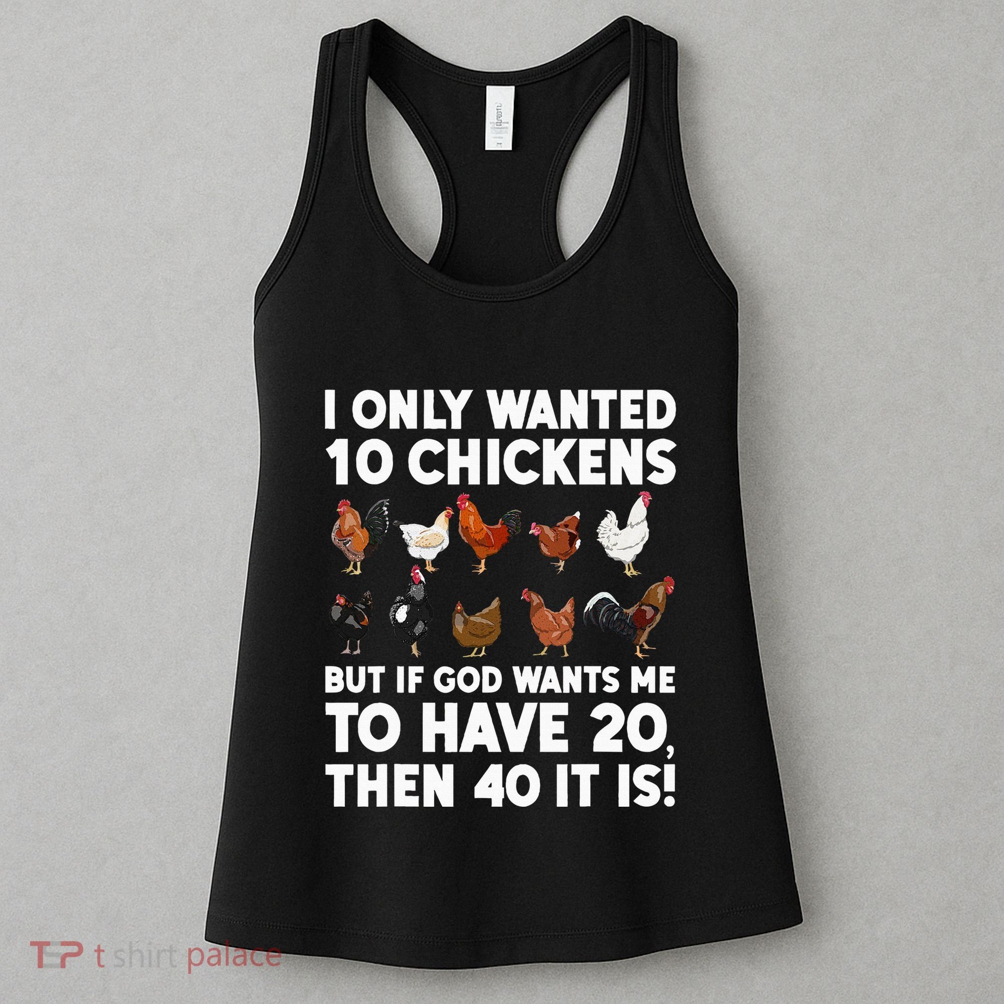 Best Chicken Art For Women Poultry Themed Chicken Farmer Women's Tank Top