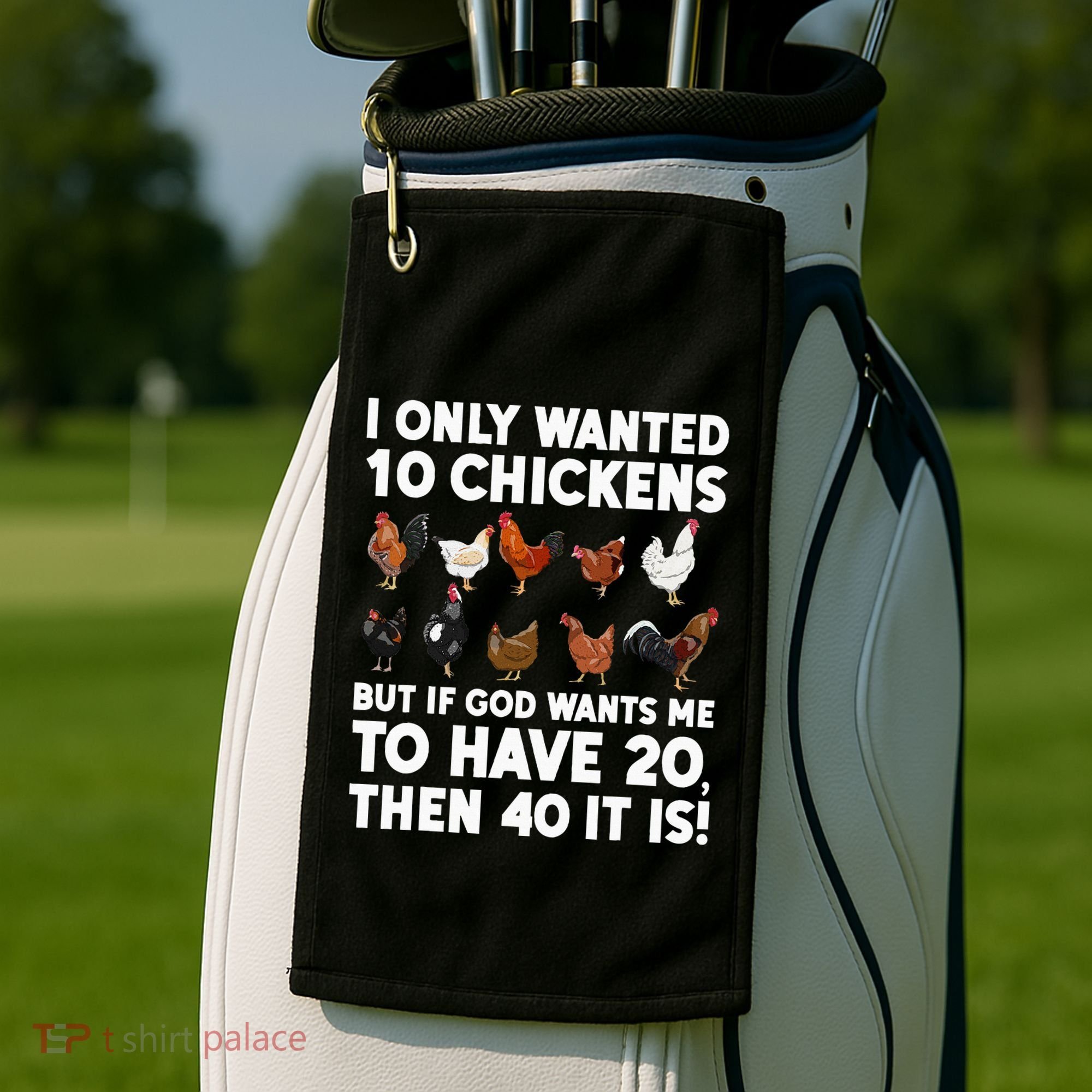 Best Chicken Art For Women Poultry Themed Chicken Farmer Golf Towel