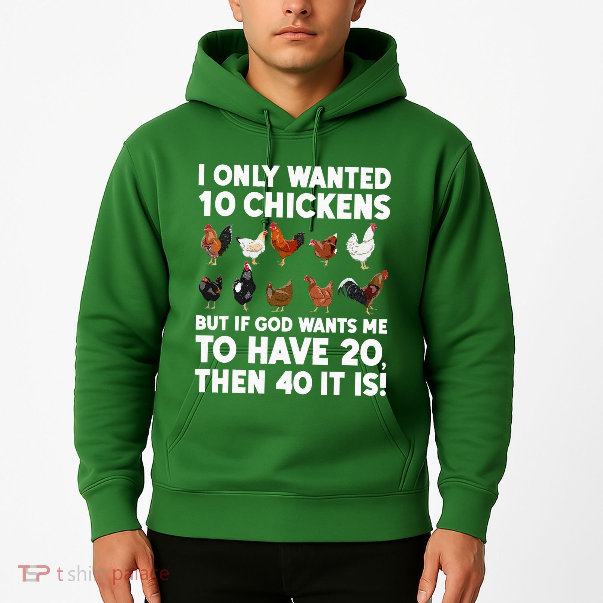 Best Chicken Art For Women Poultry Themed Chicken Farmer Hoodie