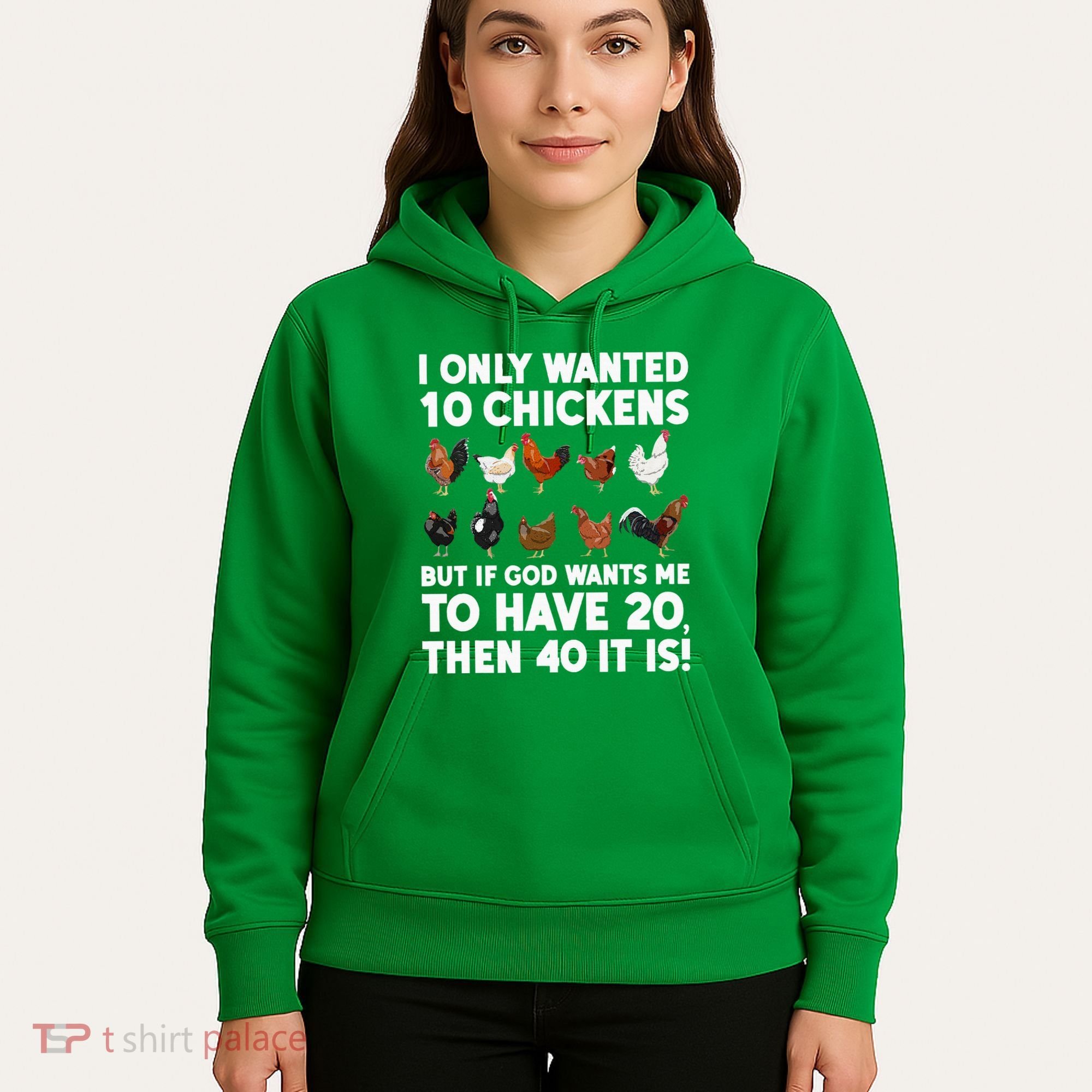 Best Chicken Art For Women Poultry Themed Chicken Farmer Hoodie