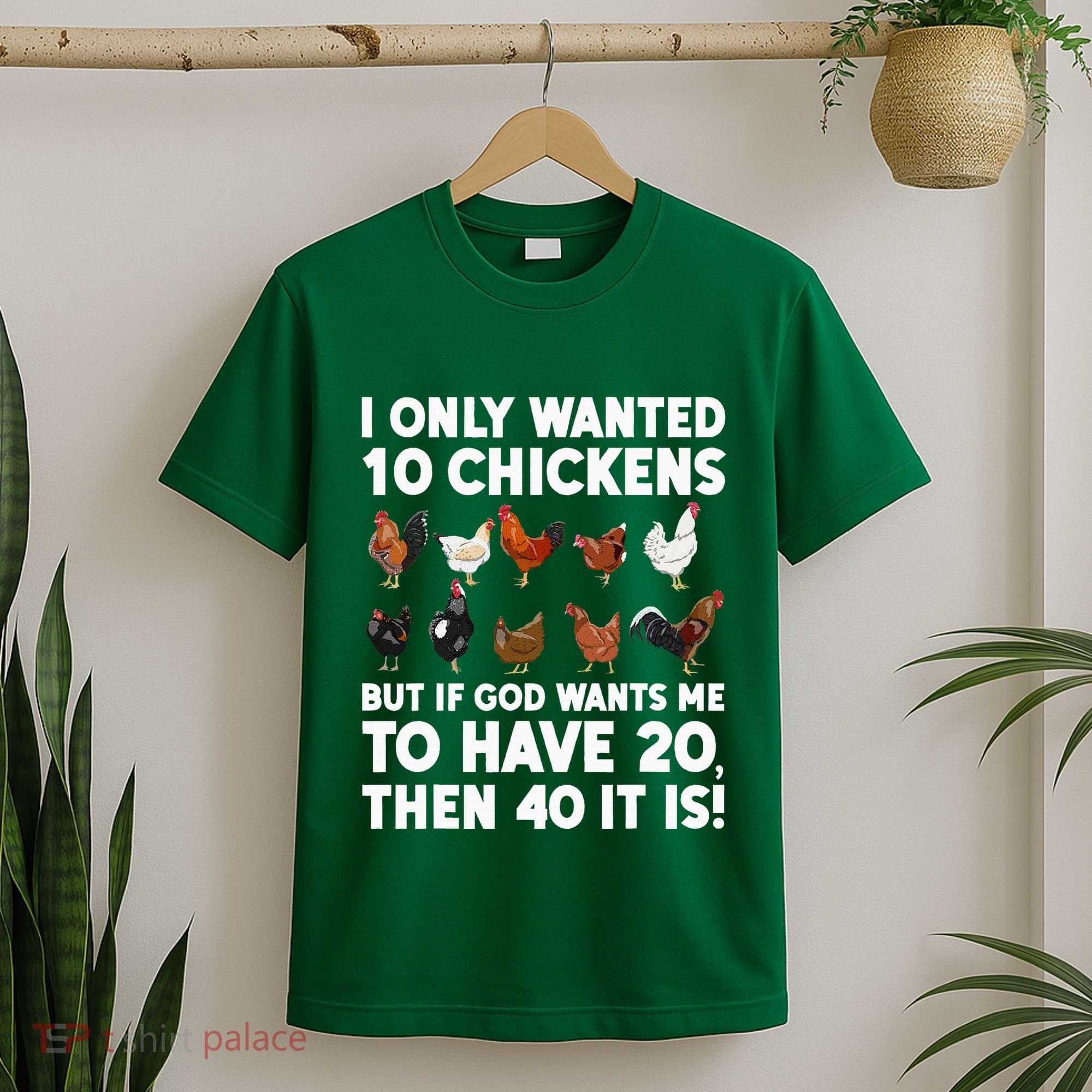 Best Chicken Art For Women Poultry Themed Chicken Farmer T-Shirt