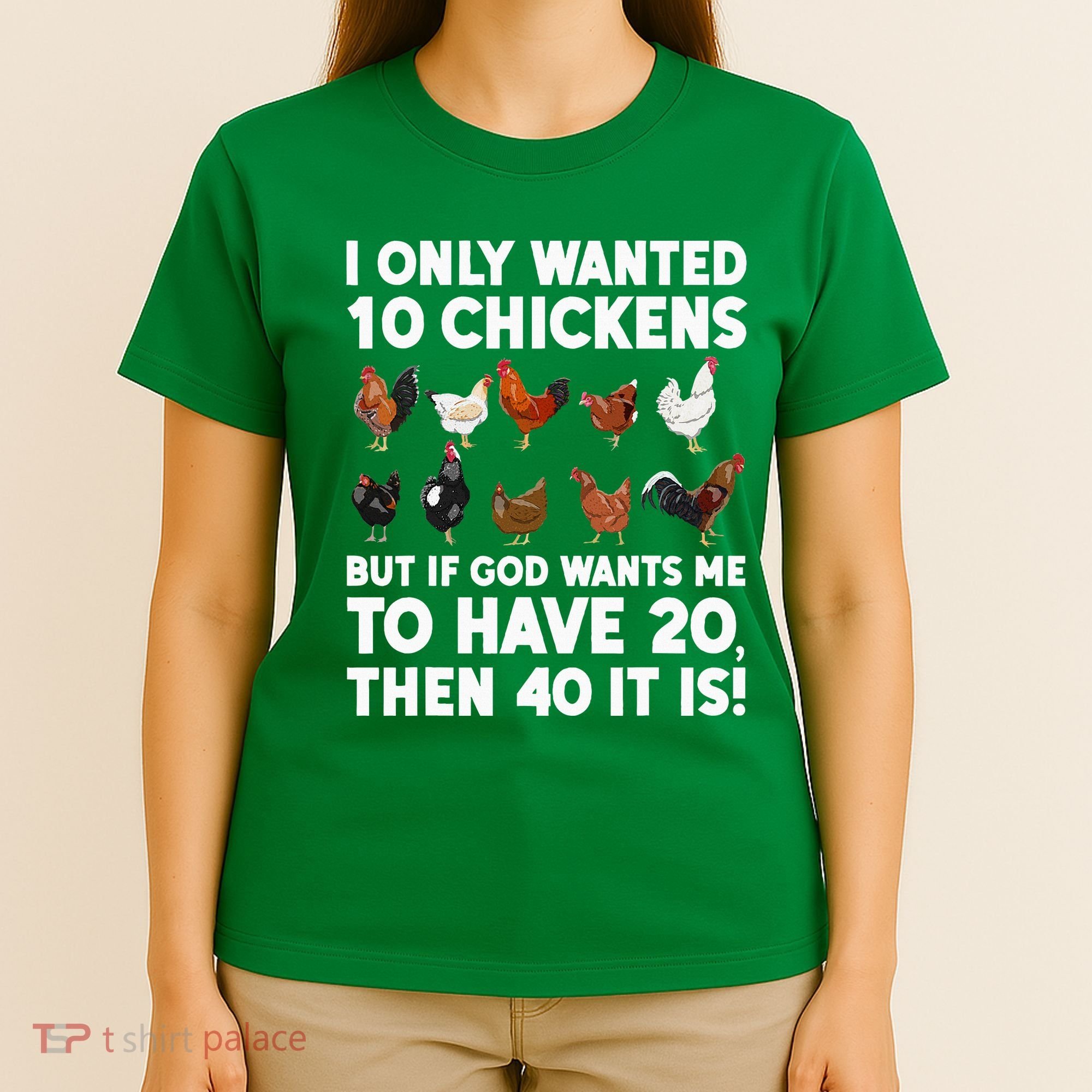 Best Chicken Art For Women Poultry Themed Chicken Farmer T-Shirt