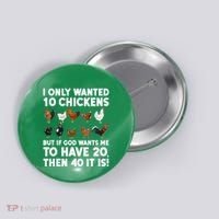 Best Chicken Art For Women Poultry Themed Chicken Farmer Button thumb 0