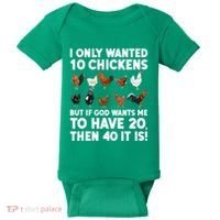 Best Chicken Art For Women Poultry Themed Chicken Farmer Baby Bodysuit thumb 0