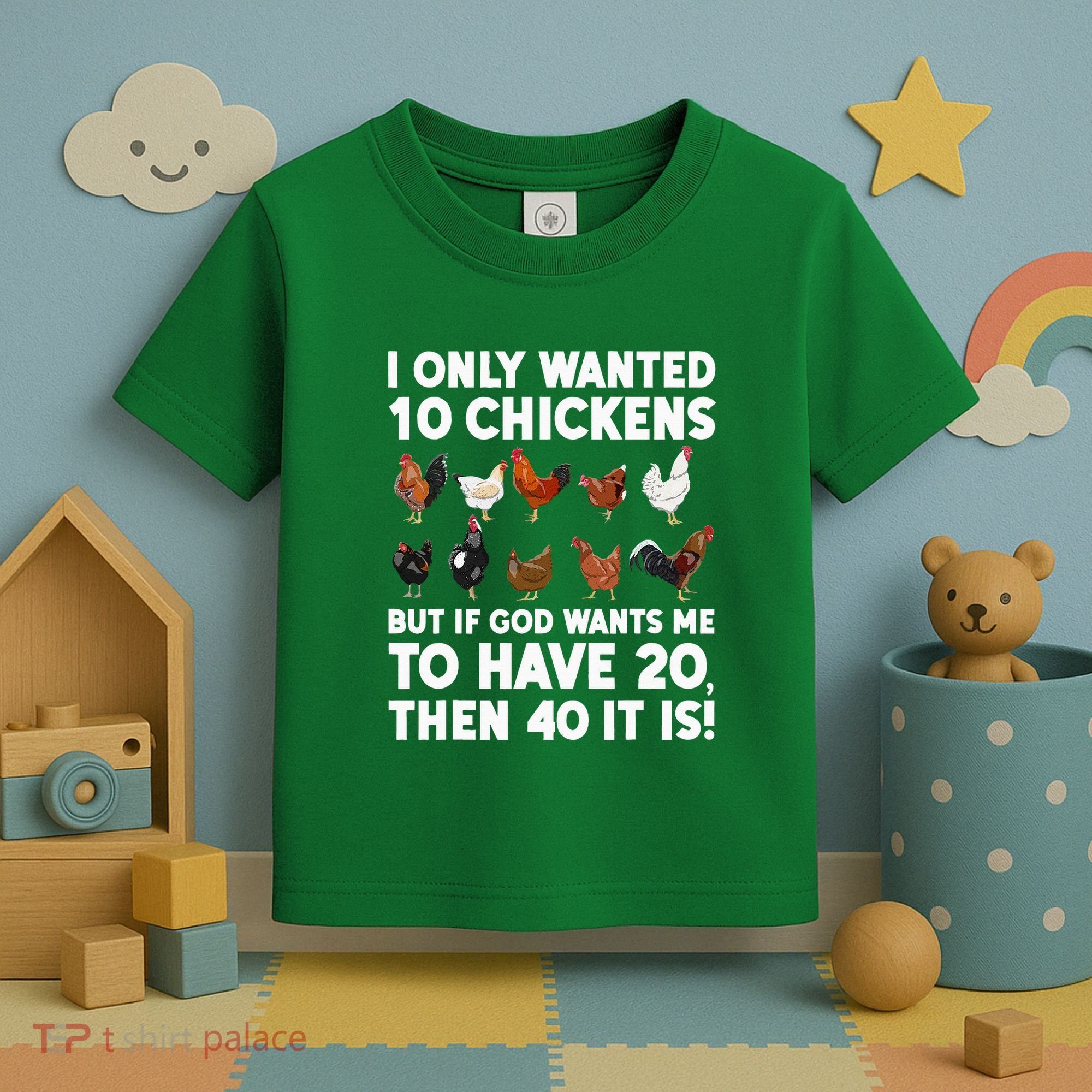 Best Chicken Art For Women Poultry Themed Chicken Farmer Toddler T-Shirt