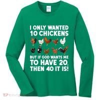 Best Chicken Art For Women Poultry Themed Chicken Farmer Women's Long Sleeve Shirt thumb 0