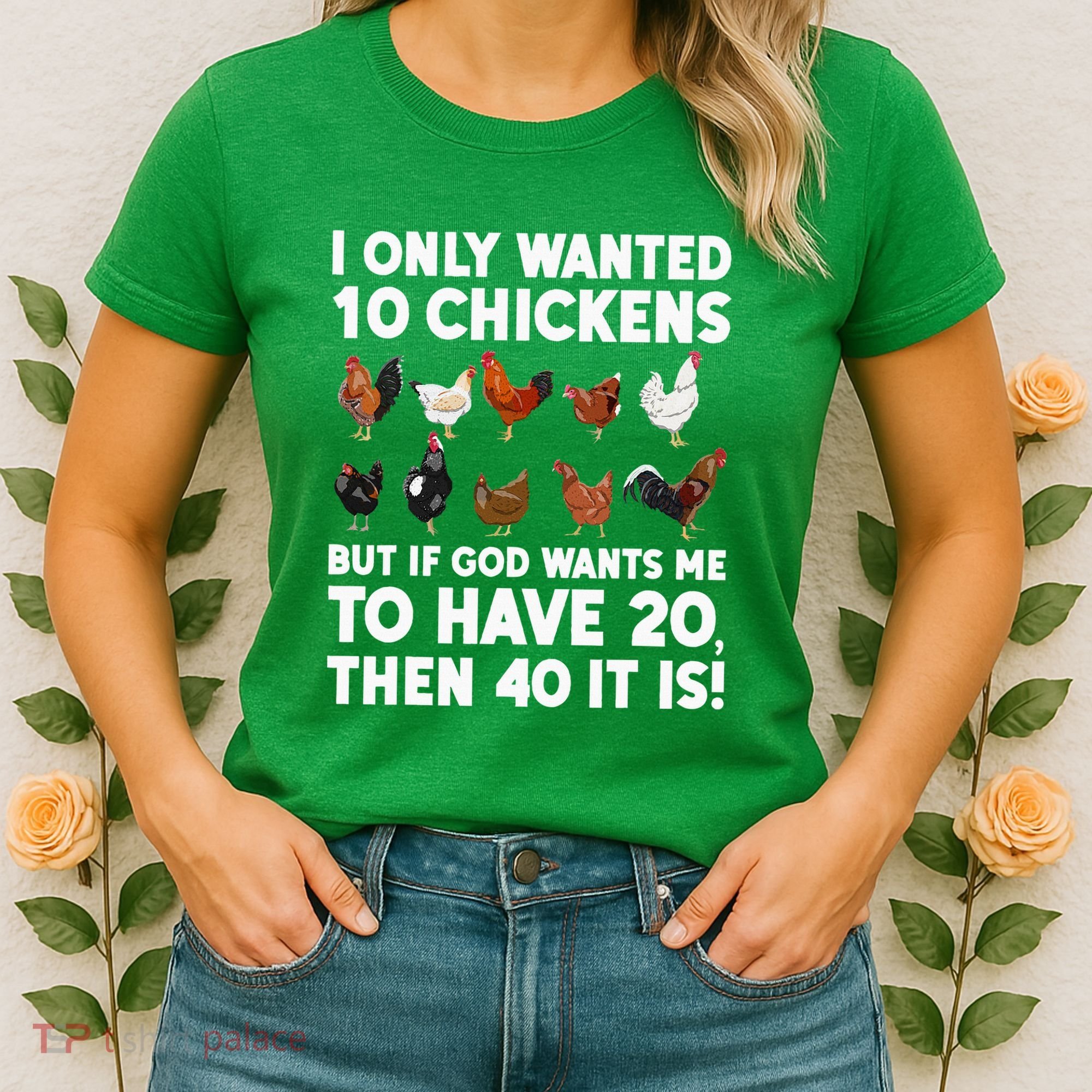 Best Chicken Art For Women Poultry Themed Chicken Farmer Women's T-Shirt