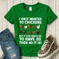 Best Chicken Art For Women Poultry Themed Chicken Farmer Women's T-Shirt thumb 3