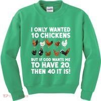Best Chicken Art For Women Poultry Themed Chicken Farmer Kids Sweatshirt thumb 0