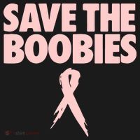 Breast Cancer Awareness SAVE THE BOOBIES Pink Ribbon Halloween Tank Top thumb 6