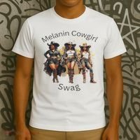 Black Cowgirls African American Texas Gift Women T-Shirt thumb 3