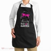 Breast Cancer Awareness Hair Bun Pink Ribbon Apron thumb 2