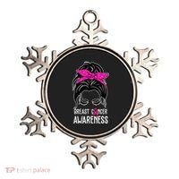 Breast Cancer Awareness Hair Bun Pink Ribbon Ornament thumb 0