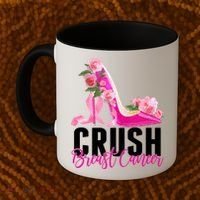 Breast Cancer Awareness Crush Breast Cancer Coffee Mug thumb 2
